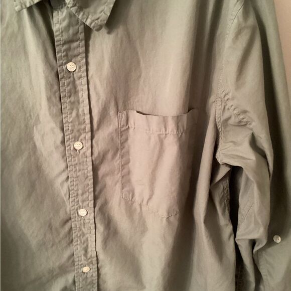 CITIZENS OF HUMANITY SIZE LARGE SAGE NOVA KAYLA SHRUNKEN SHIRT REVOLVE - Picture 7 of 11